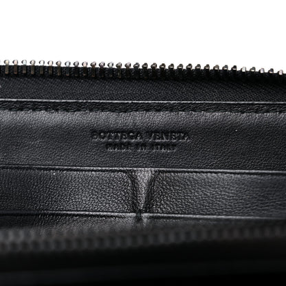 Bottega Veneta Nappa Intrecciato Zip Around Wallet Black 7 of 19