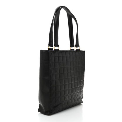 Chanel Lambskin Quilted Chocolate Bar Tote Black 3 of 10