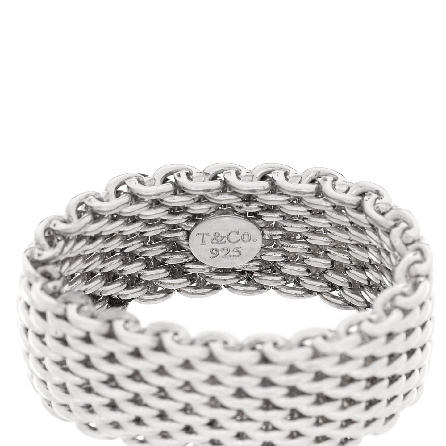 Sterling Silver Somerset Mesh Ring 57 8