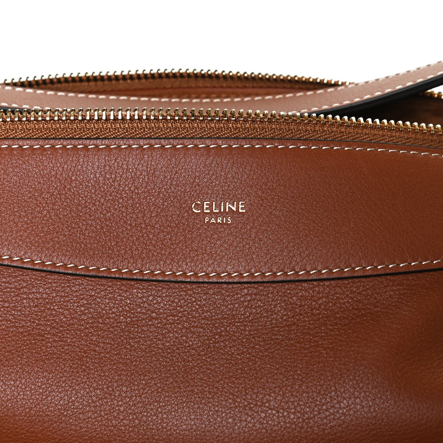 Supple Calfskin Medium Romy Shoulder Bag Tan