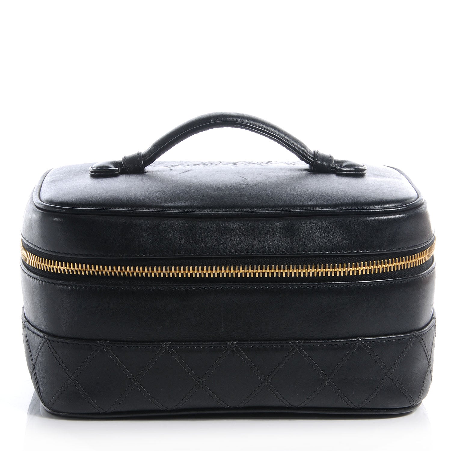 Chanel Lambskin Vanity Cosmetic Bag Black 1 of 10