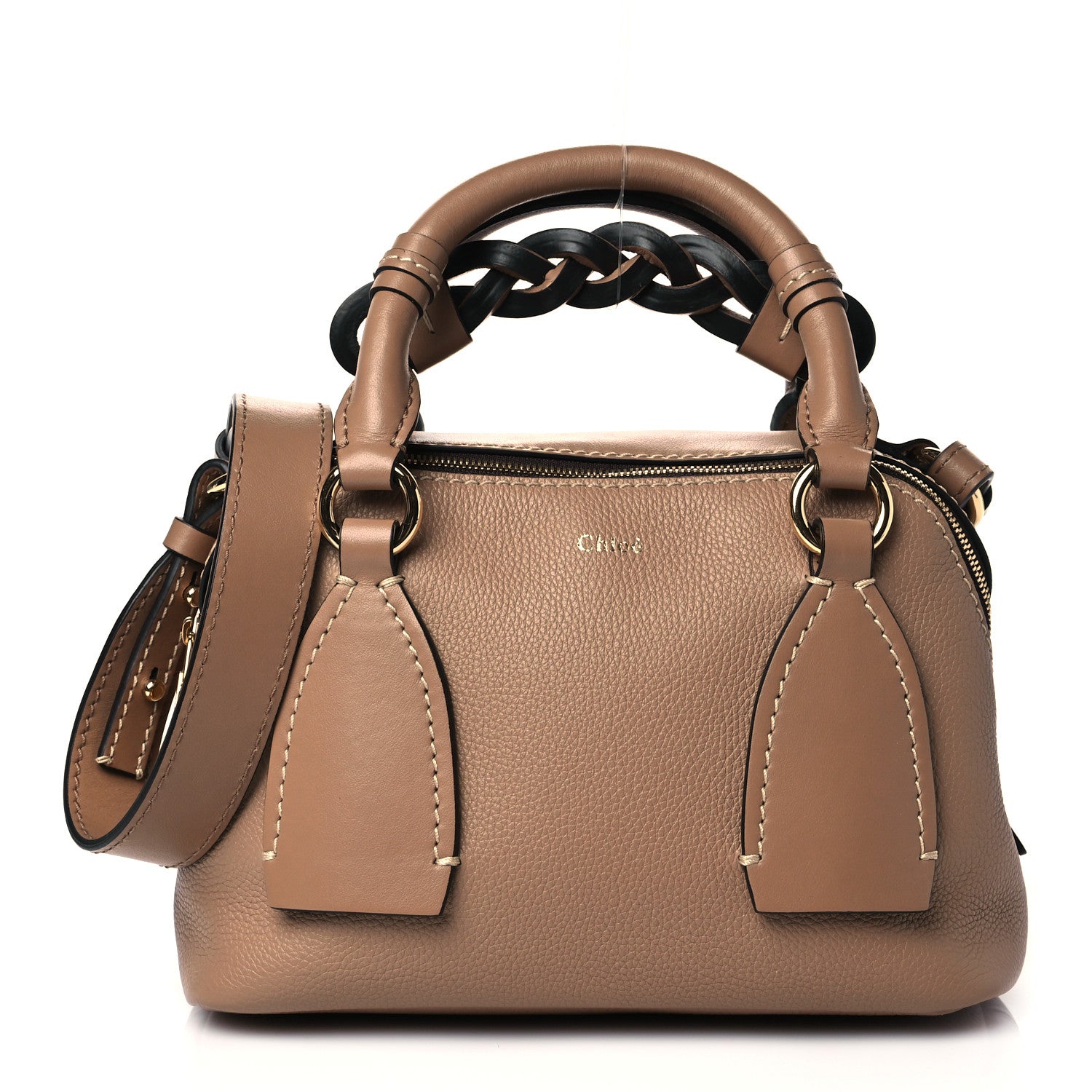 Chloe Calfskin Small Daria Cement Brown 1 of 12
