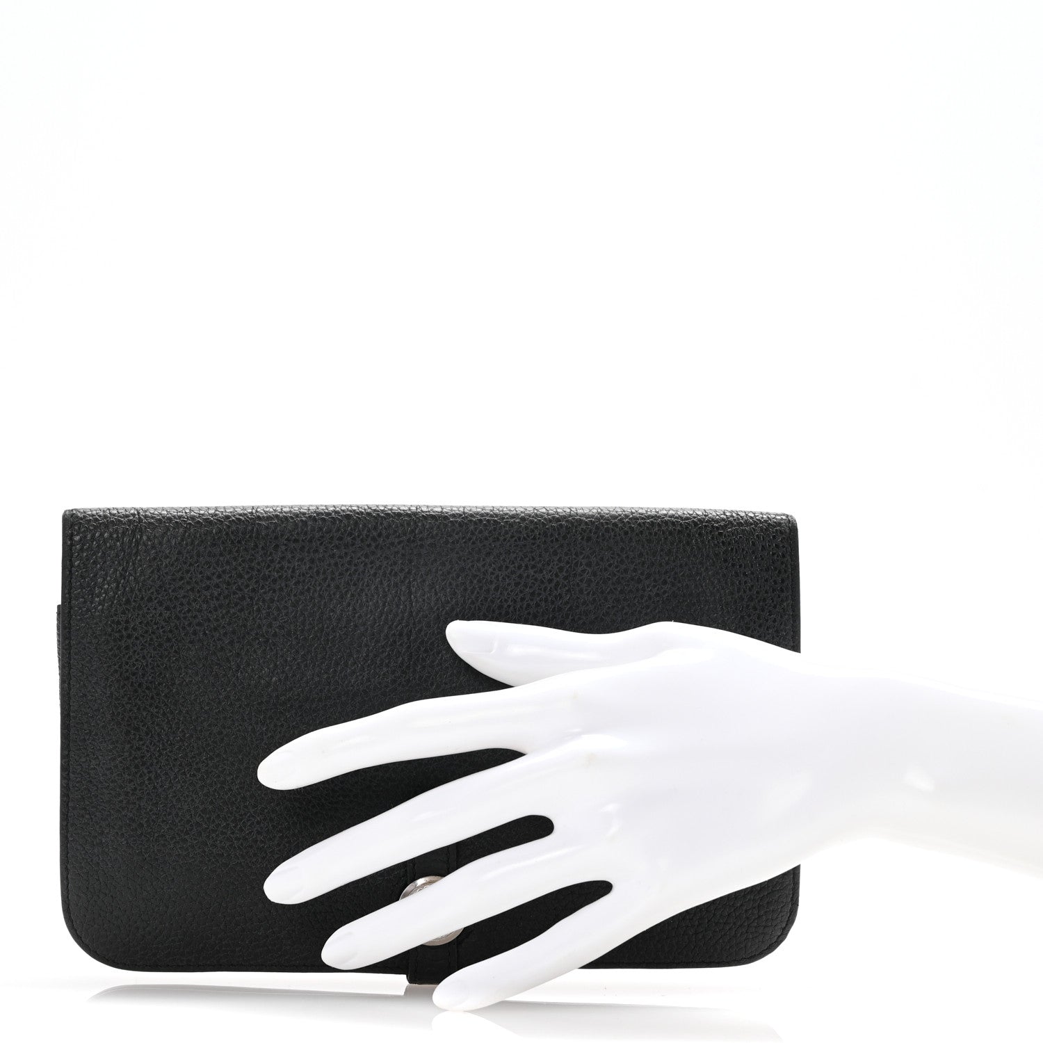 Hermes Togo Dogon Duo Wallet Black 2 of 15