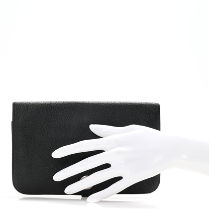 Hermes Togo Dogon Duo Wallet Black 2 of 15
