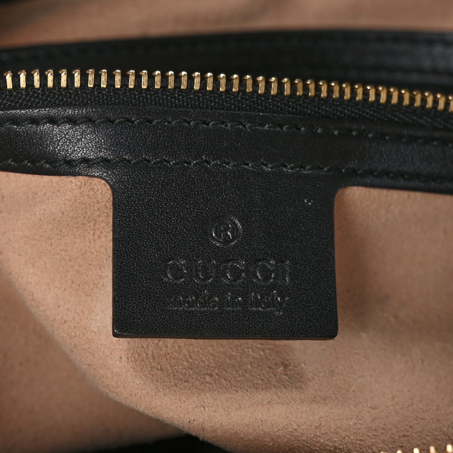 Gucci Guccissima Signature Medium Shoulder Tote Bag Black 6 of 9