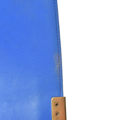 Chanel Lambskin Quilted Medium Boy Flap Blue 9 of 31