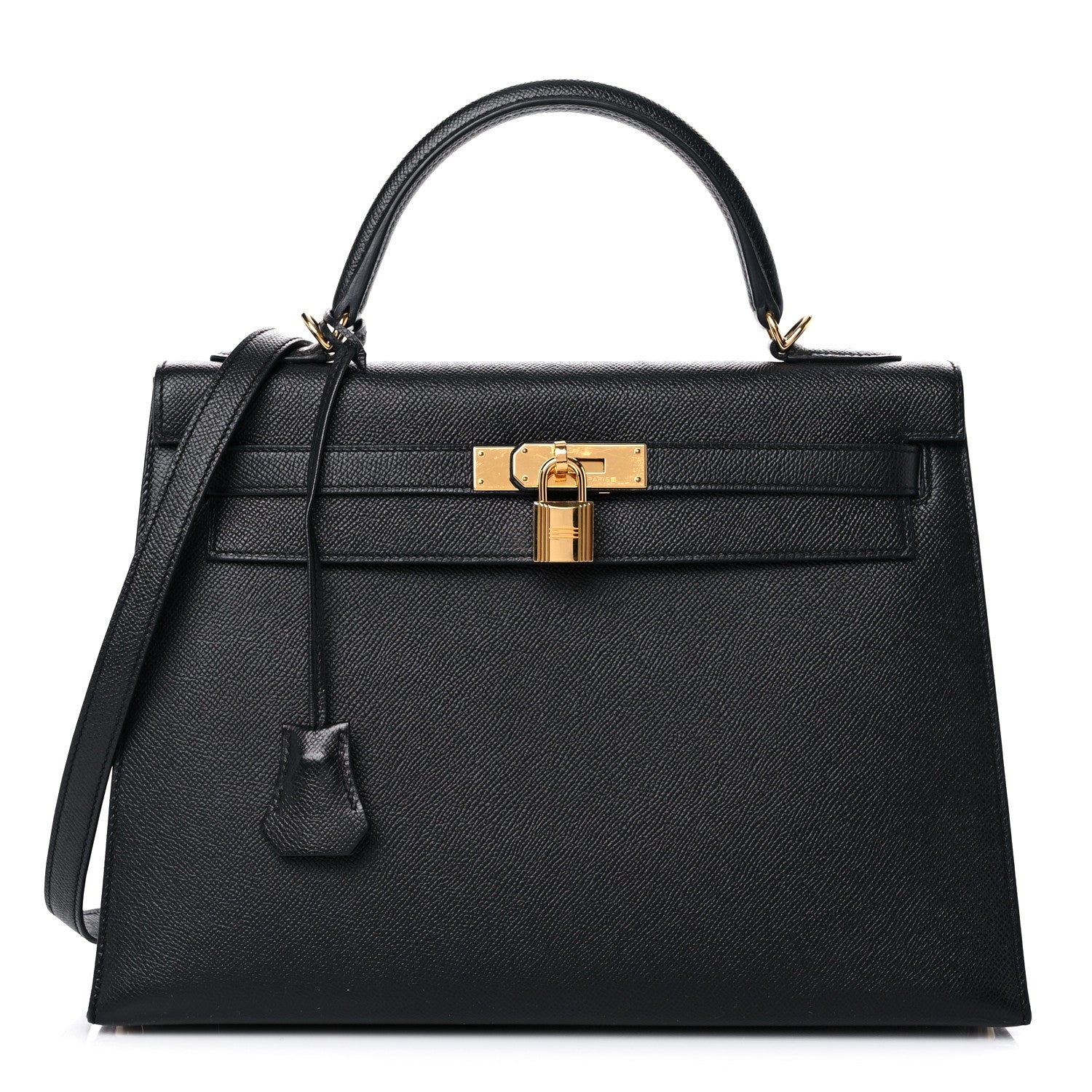 Hermes Epsom Kelly Sellier 32 Black 1 of 15