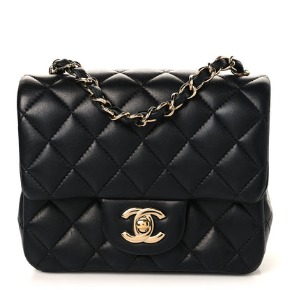 Chanel Lambskin Quilted Mini Square Flap Black 1 of 11