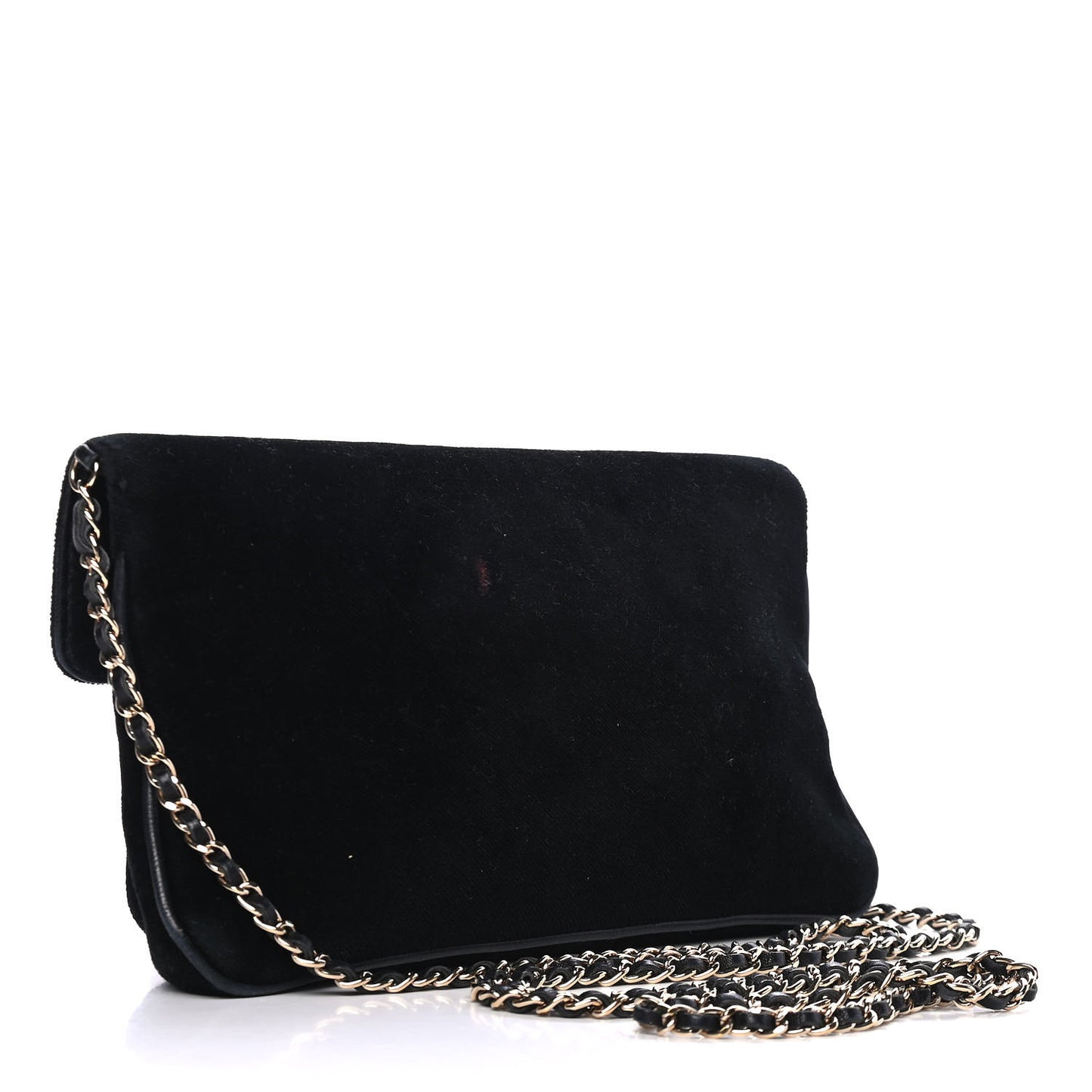 Velvet Small Mademoiselle Flap Black