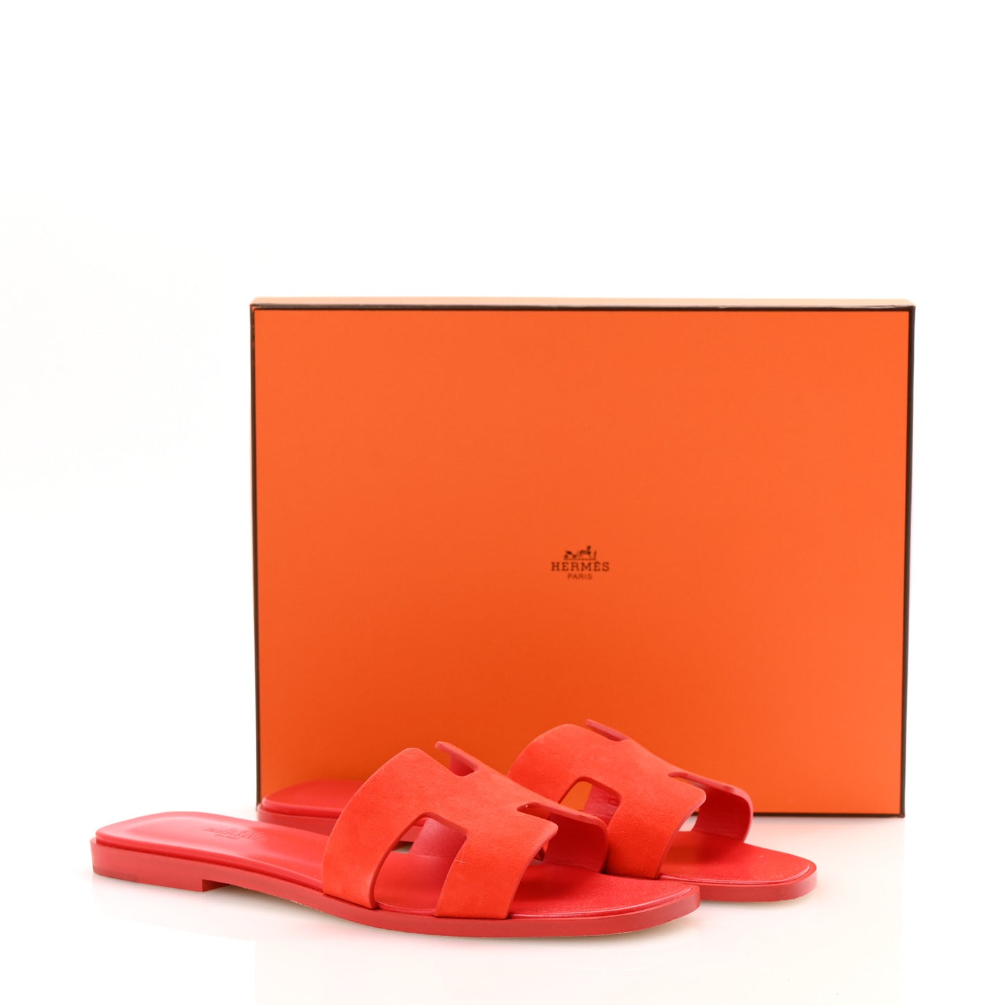 Suede Goatskin Oran Sandals 39 Rouge Grenadine