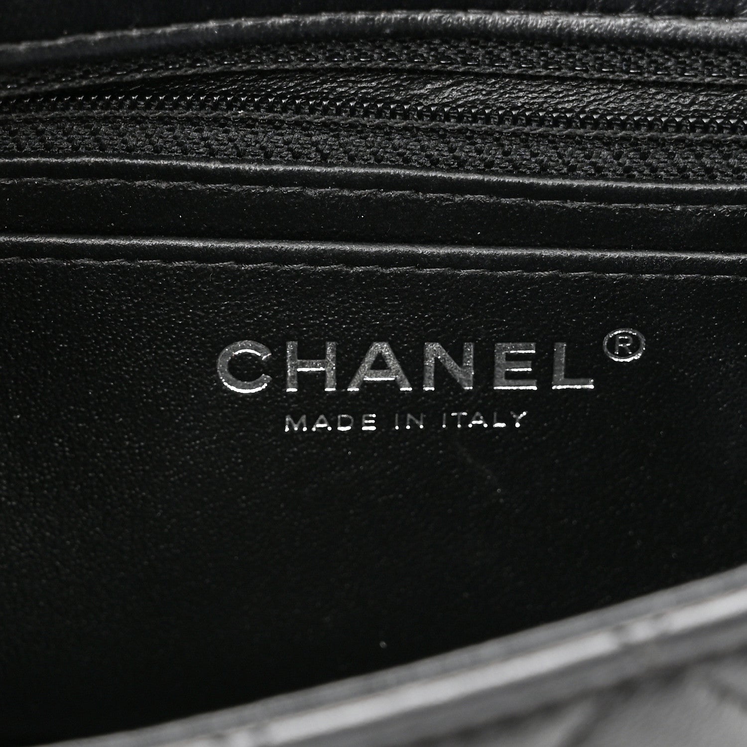 Chanel Lambskin Quilted Mini Rectangular Flap Black 6 of 10