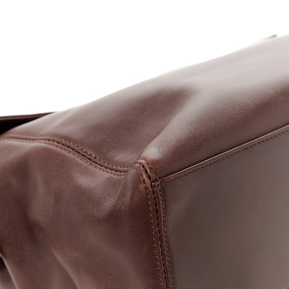Chanel Lambskin Logo Messenger Flap Brown 15 of 16