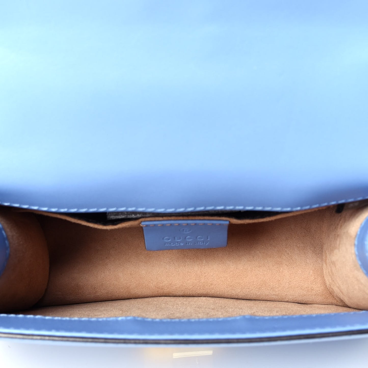 Calfskin Mini Sylvie Chain Shoulder Bag Clear Sky Blue