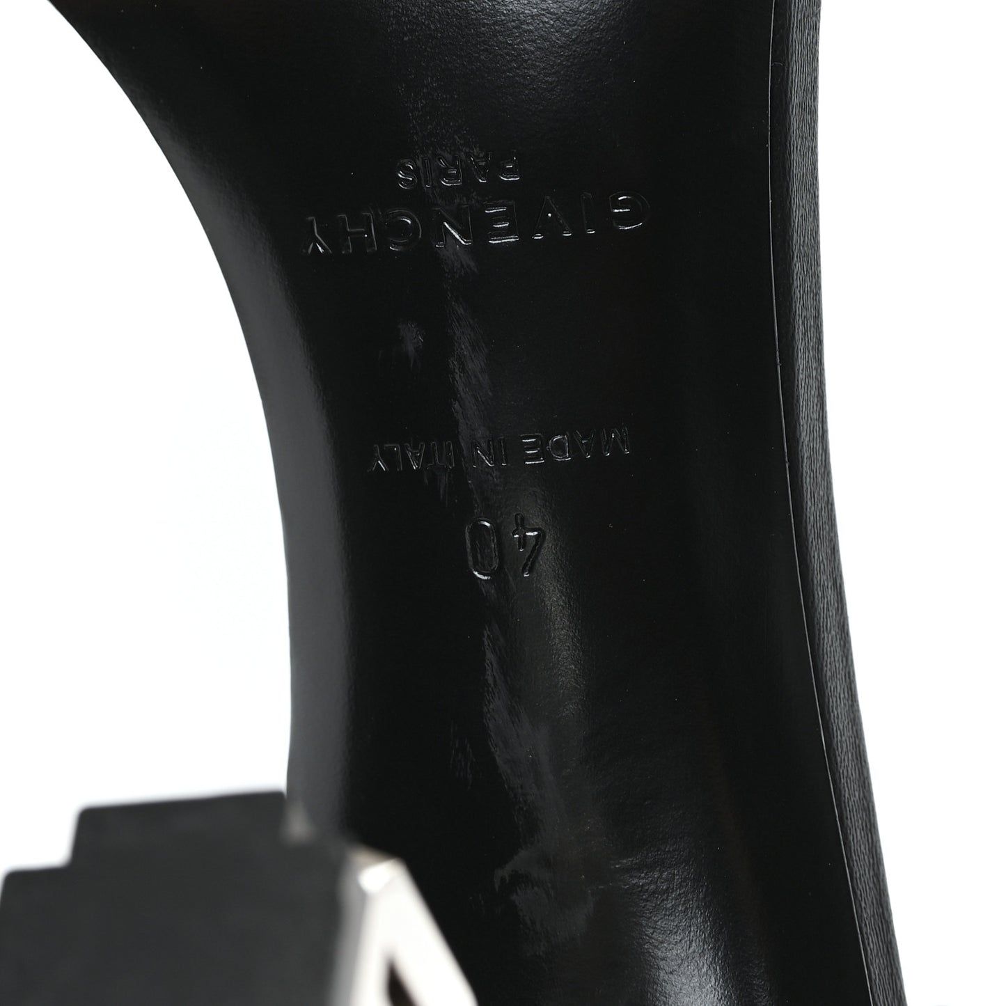 Smooth Nappa G Cube 105mm Sandals 40 Black