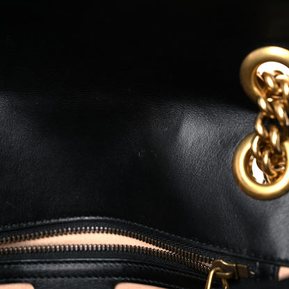 Gucci Calfskin Matelasse Small GG Marmont Shoulder Bag Black 13 of 14