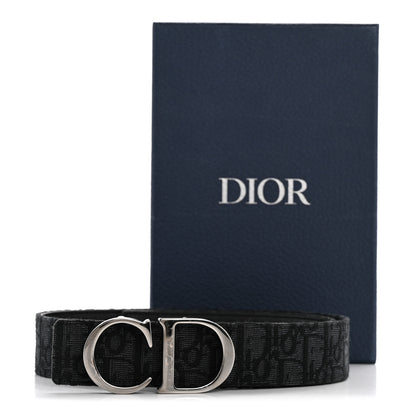 Christian Dior Oblique 35mm Reversible Belt 90 36 Black 7 of 7