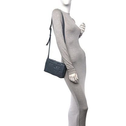 Bottega Veneta Paper Calfskin Maxi Intreccio Cassette Crossbody Bag Thunder 3 of 8