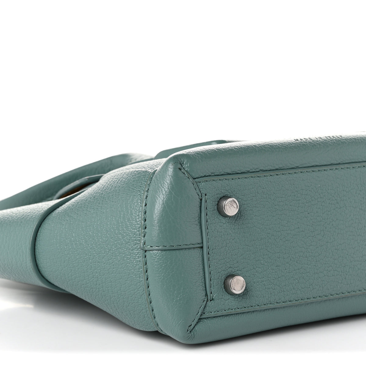 Goatskin Maxi Intrecciato Mini Arco Linoleum