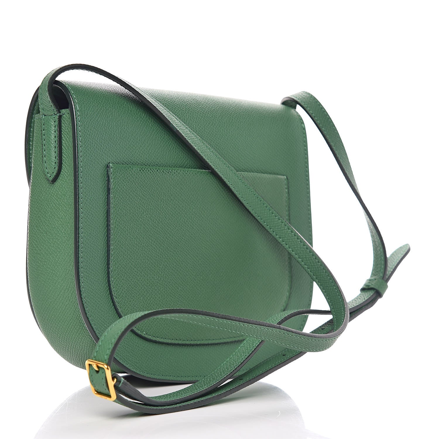 Celine Grained Calfskin Small Trotteur Light Forest 3 of 11