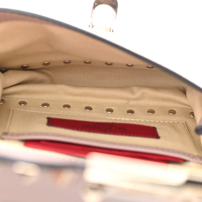 Valentino Garavani Calfskin Mini Rockstud Crossbody Bag Poudre 5 of 9
