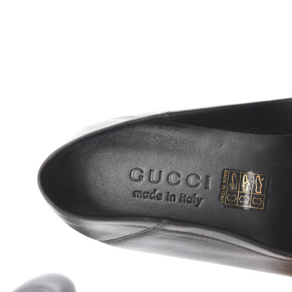 Gucci Lambskin Wolf Embroidered Mens Brixton Horsebit Loafers 6.5 Black 9 of 10