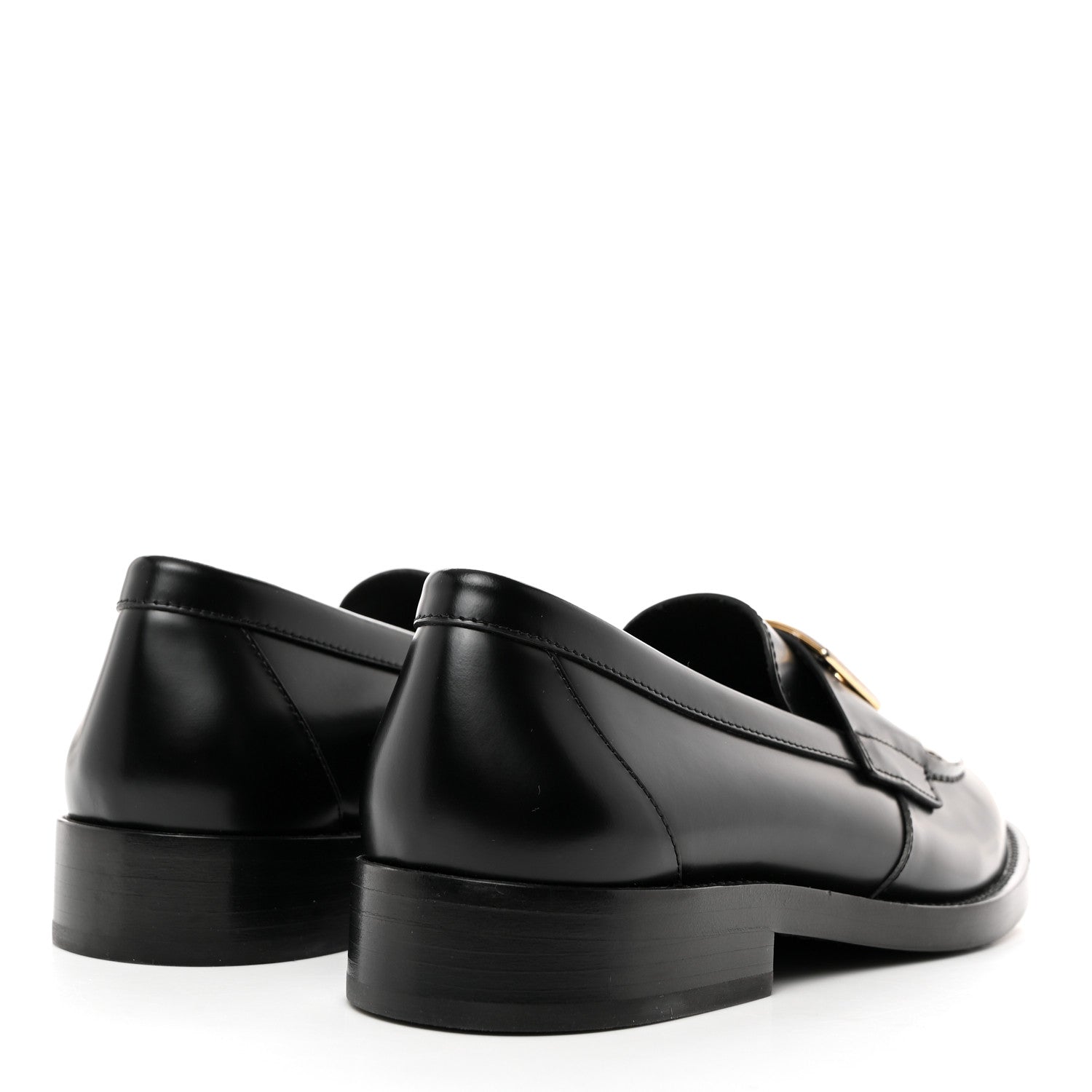 Chanel Shiny Calfskin CC Loafers 37 Black White 4 of 8