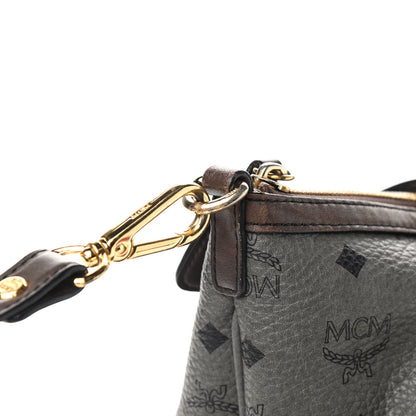 MCM Visetos Medium Essentials Shopper Tote Phantom Grey 9 of 13