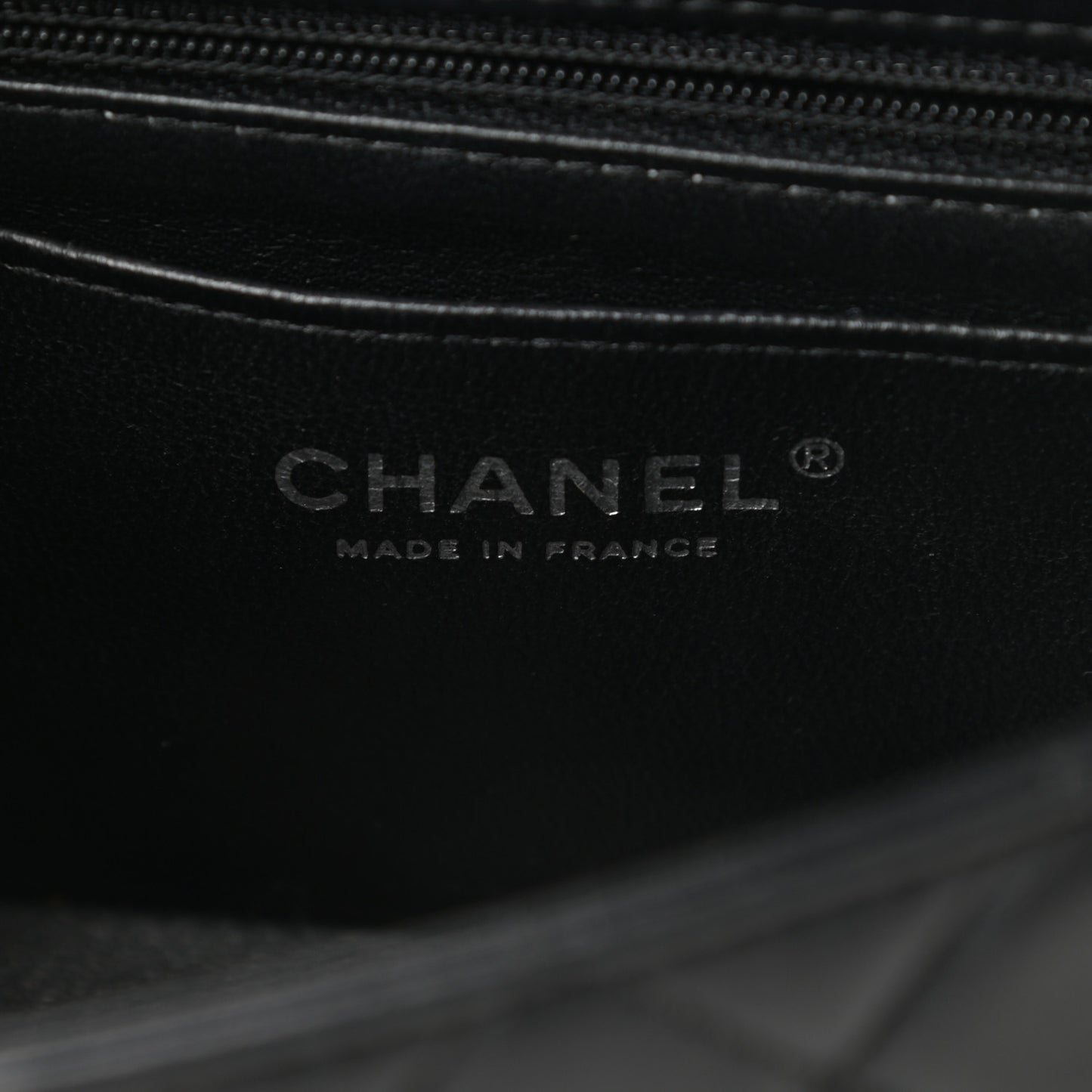 Lambskin Quilted Mini Rectangular Flap Black