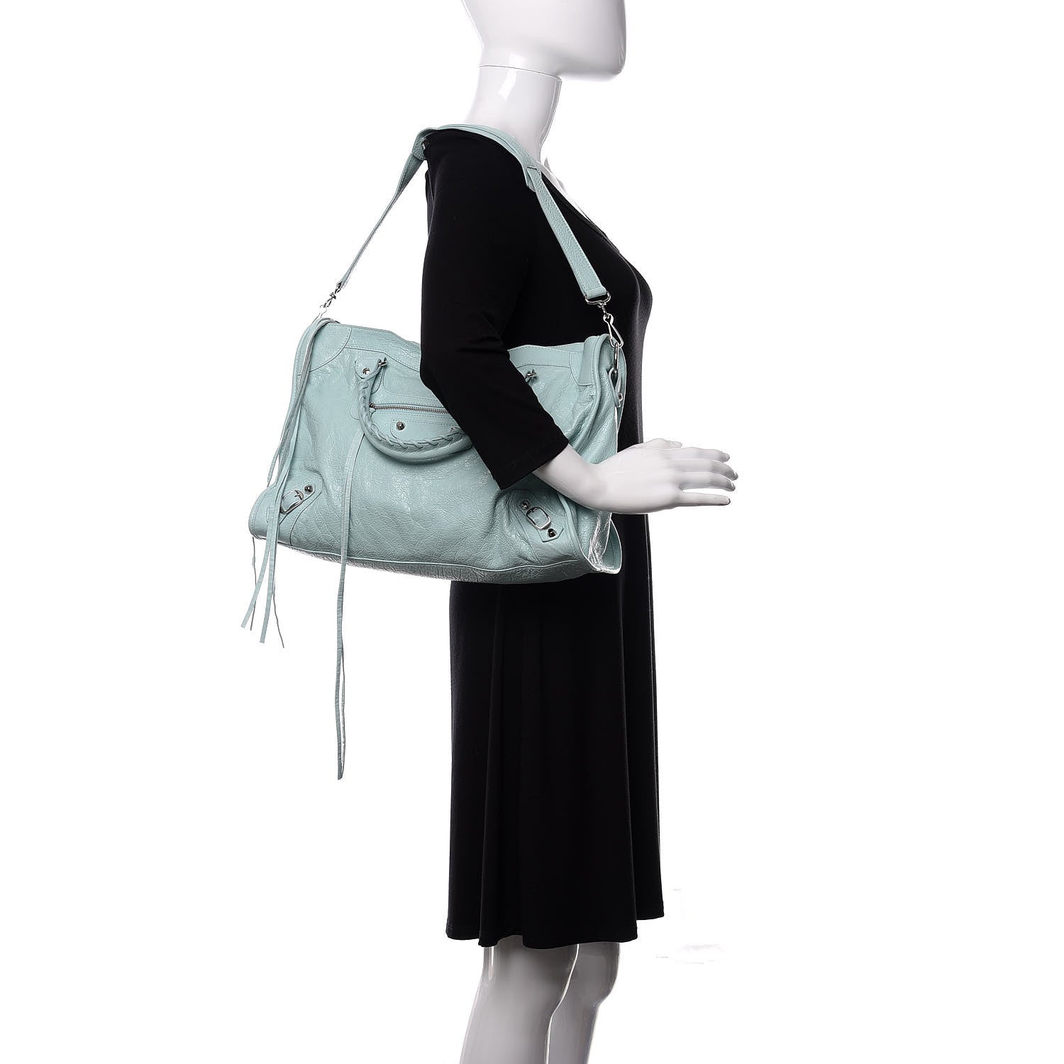 Balenciaga Agneau Classic Silver Hardware City Maldives 2 of 12