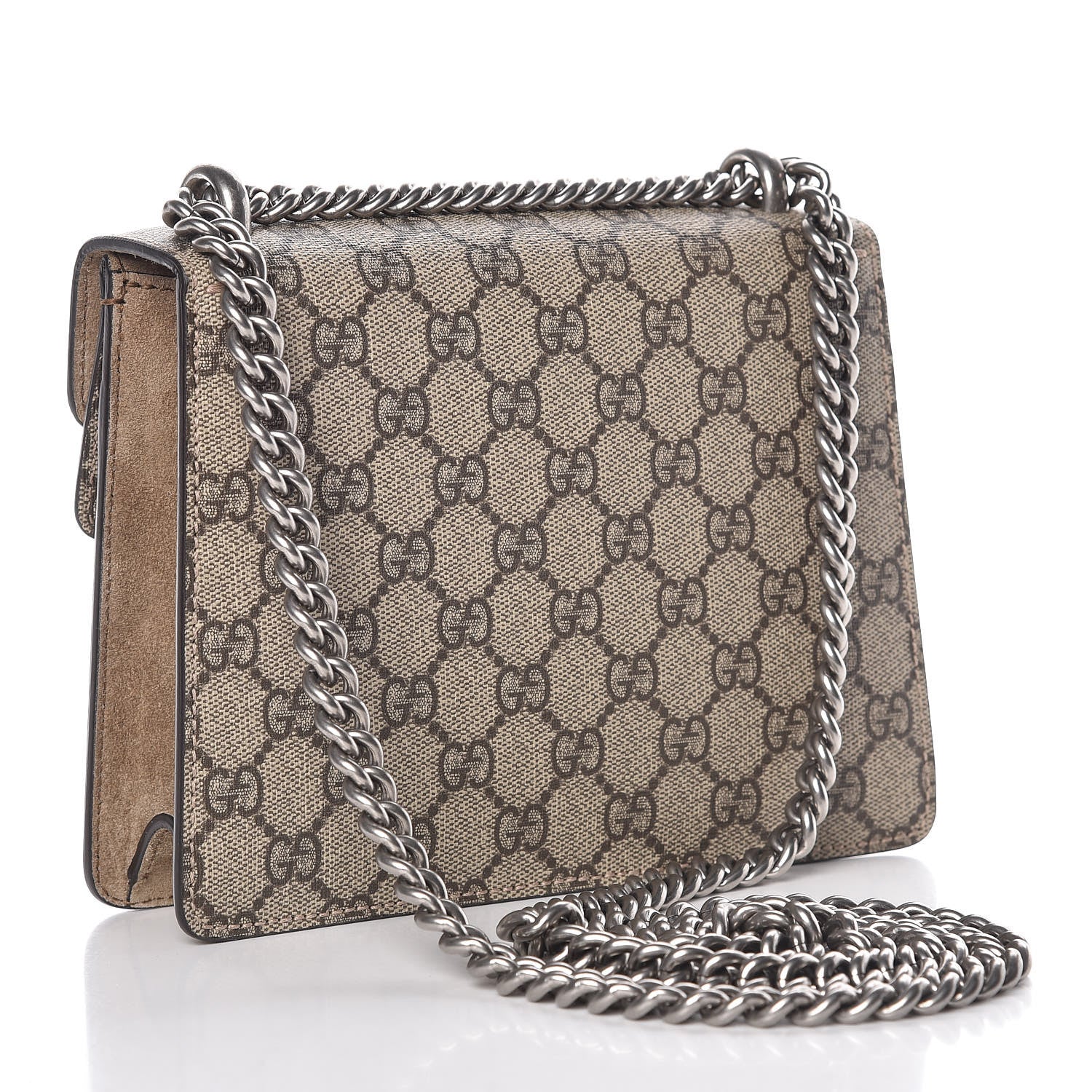 Gucci GG Supreme Monogram Mini Dionysus Shoulder Bag Taupe 3 of 12
