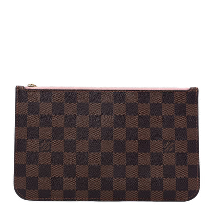 Louis Vuitton Damier Ebene Neverfull MM GM Pochette Rose Ballerine 1 of 4