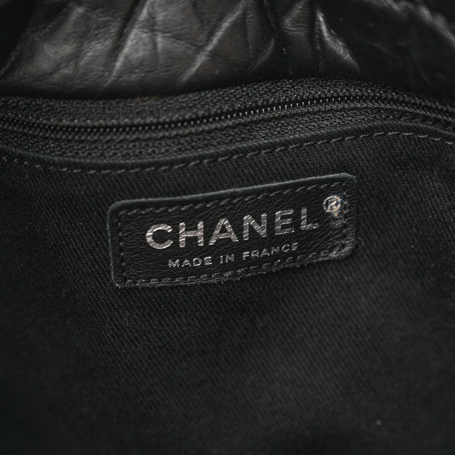 Chanel Tweed Lambskin Fantasy Fur Karl's Cabas Tote Black 6 of 10