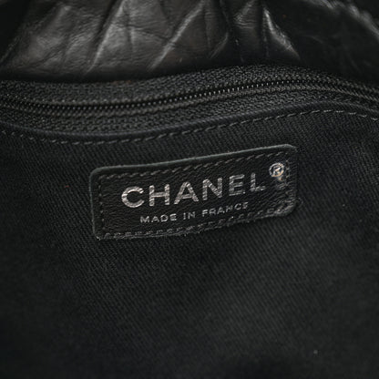 Chanel Tweed Lambskin Fantasy Fur Karl's Cabas Tote Black 6 of 10