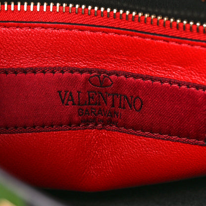 Valentino Garavani Nappa Camouflage Medium Rockstud Spike Shoulder Bag Verde Rouge 6 of 11