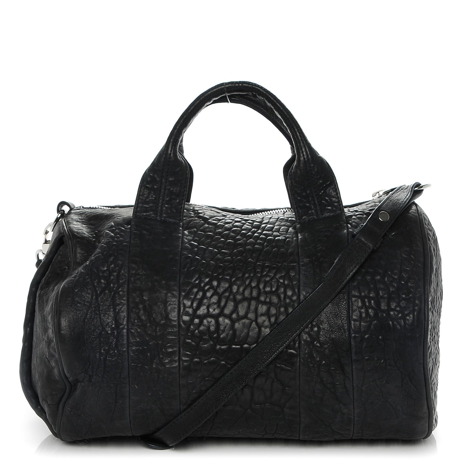 Alexander Wang Pebbled Lambskin Rocco Navy 1 of 6