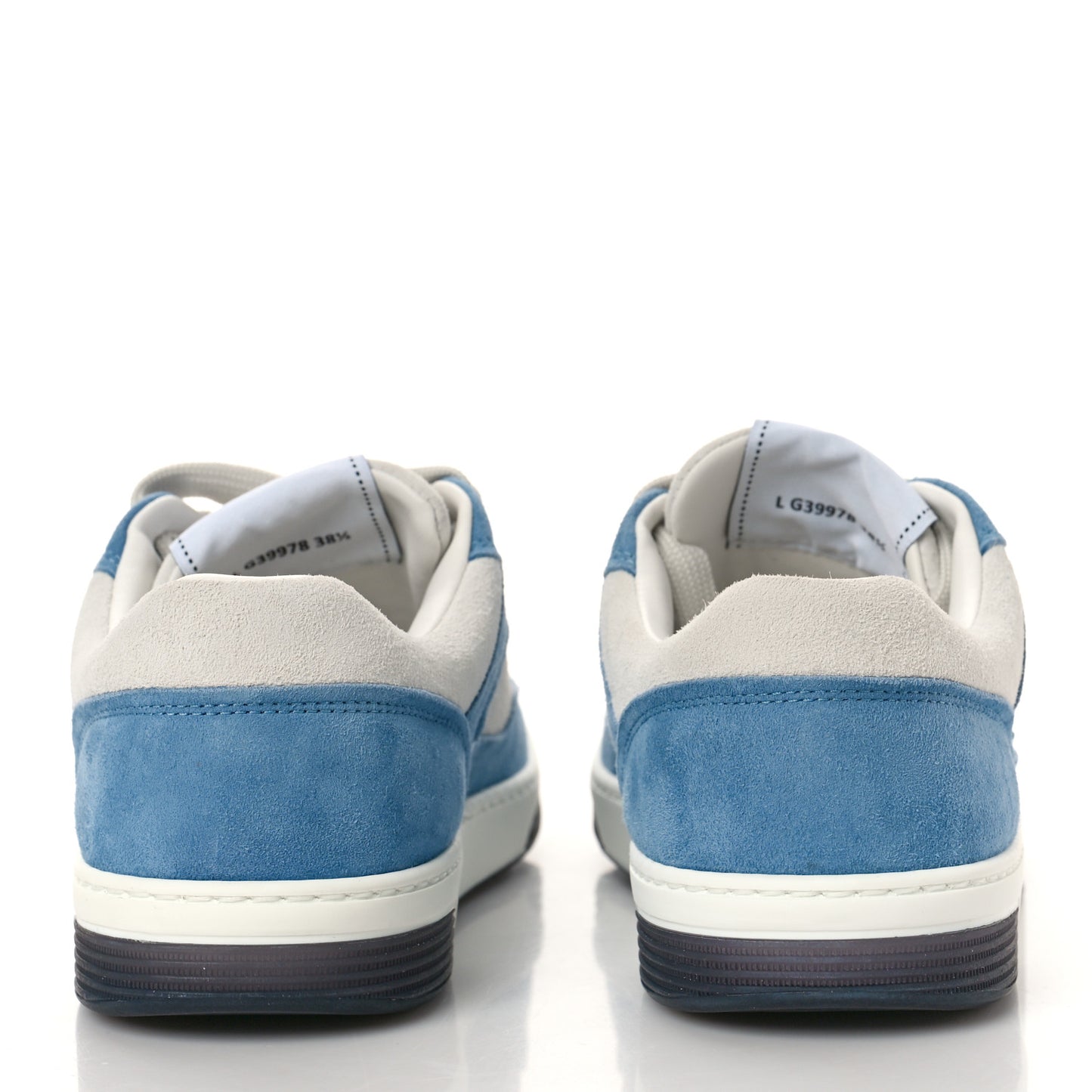 Suede Kidskin Womens CC Sneakers 38.5 White Blue