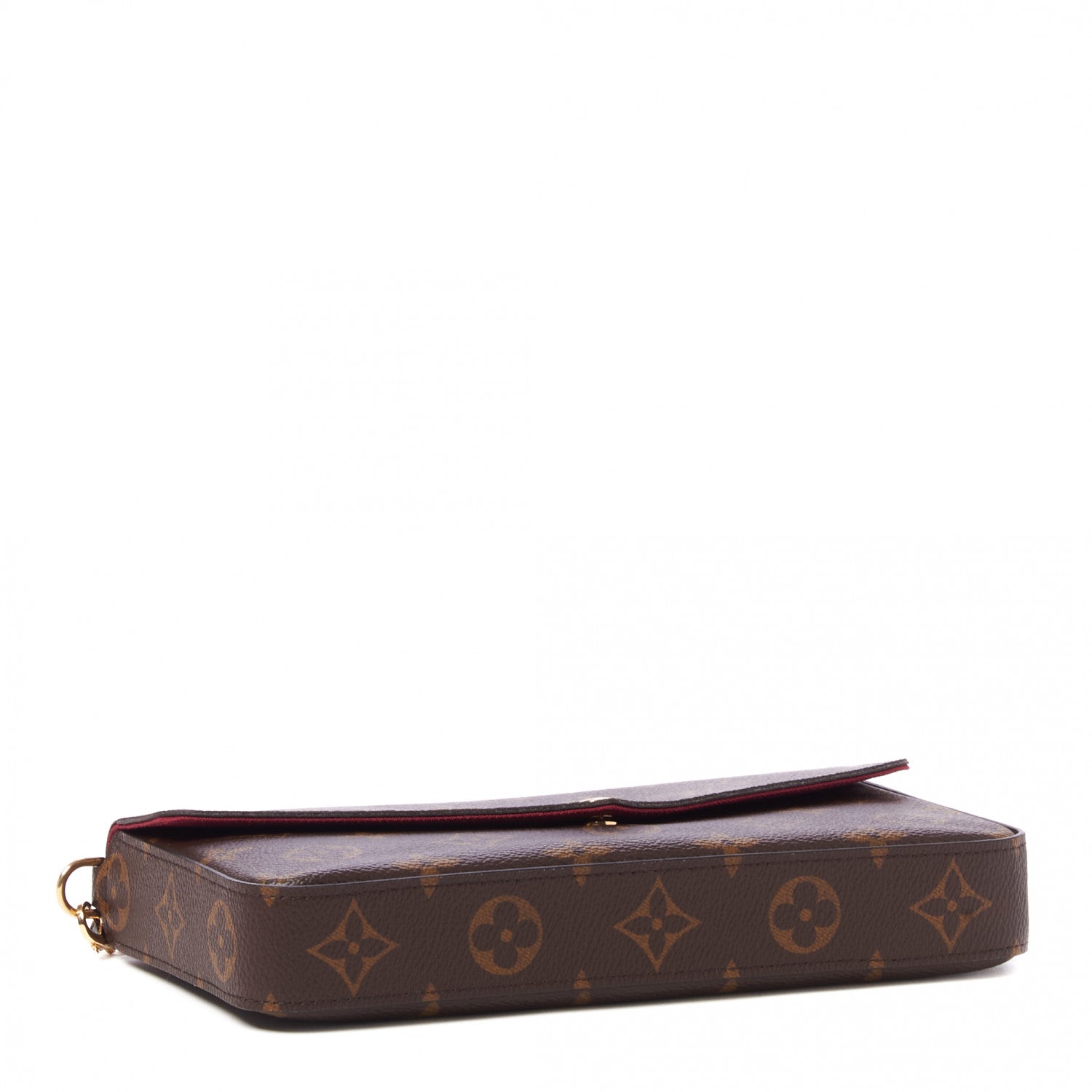 Louis Vuitton Monogram Pochette Felicie Chain Wallet Fuchsia 5 of 9