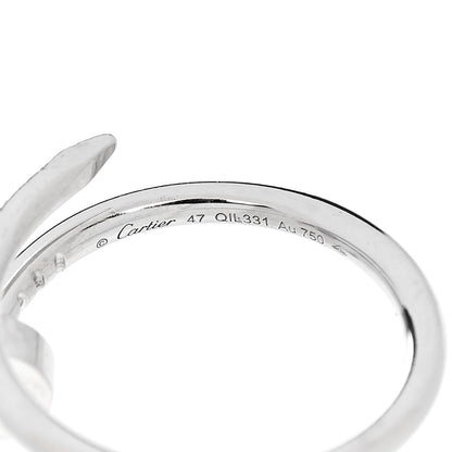 Cartier 18K White Gold Small Juste Un Clou Ring 47 4 5 of 6
