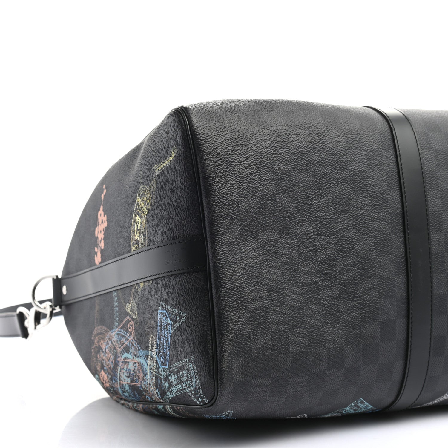 Louis Vuitton Damier Graphite Stamps Keepall Bandouliere 50 6 of 7