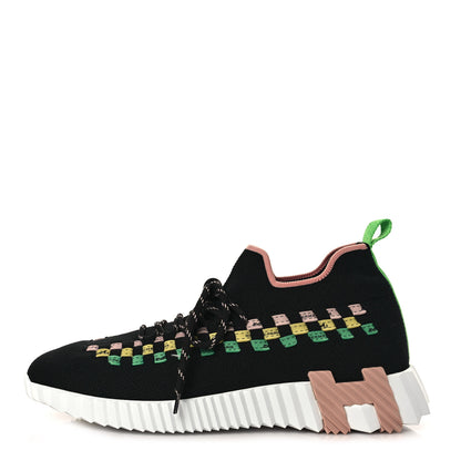 Hermes Knit Womens Flex Bolduc Sneakers 39 Multicolor Black 1 of 7