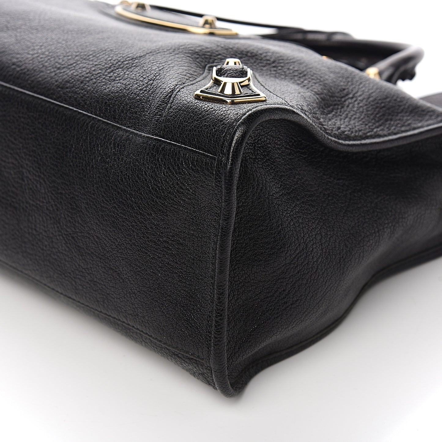 Chevre Gold Metallic Edge Hardware City Black