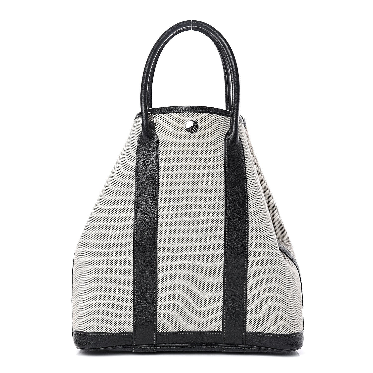 Hermes Buffle Skipper Toile Garden Party Vertical Tote Black 1 of 8