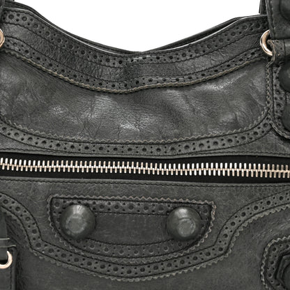 Balenciaga Agneau Giant Brogues Hardware City Anthracite 8 of 21