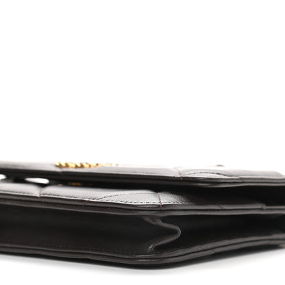 Chanel Lambskin Quilted Chanel 19 Wallet On Chain WOC Dark Brown 9 of 10