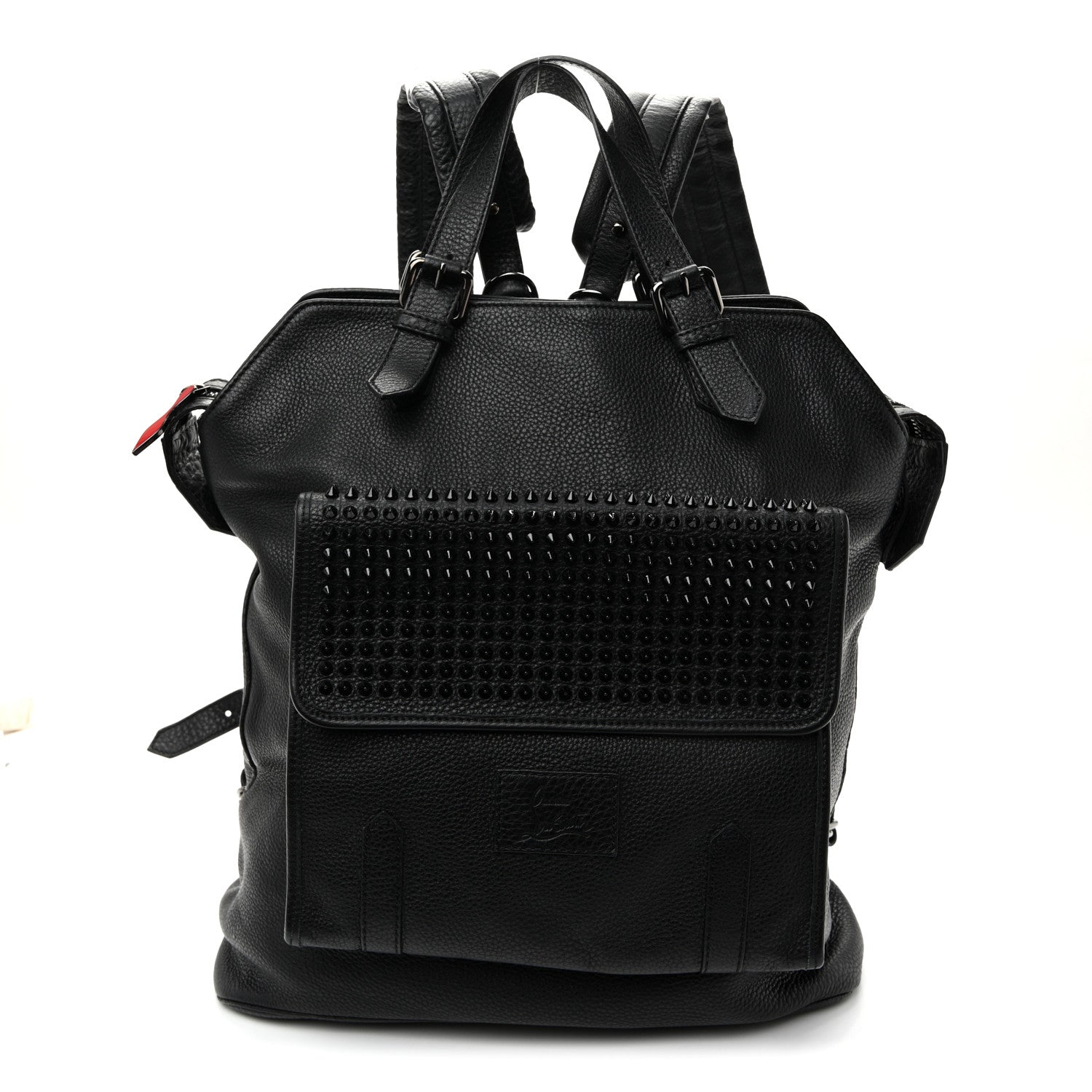 Christian Louboutin Calfskin Spikes Syd Backpack Black 1 of 9