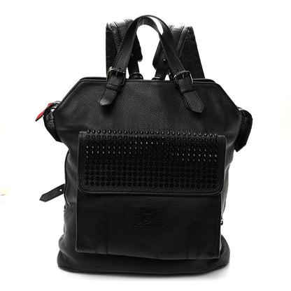 Christian Louboutin Calfskin Spikes Syd Backpack Black 1 of 9