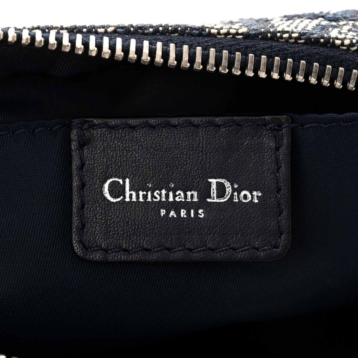 Christian Dior Monogram Shoulder Bag Pochette Blue 6 of 11