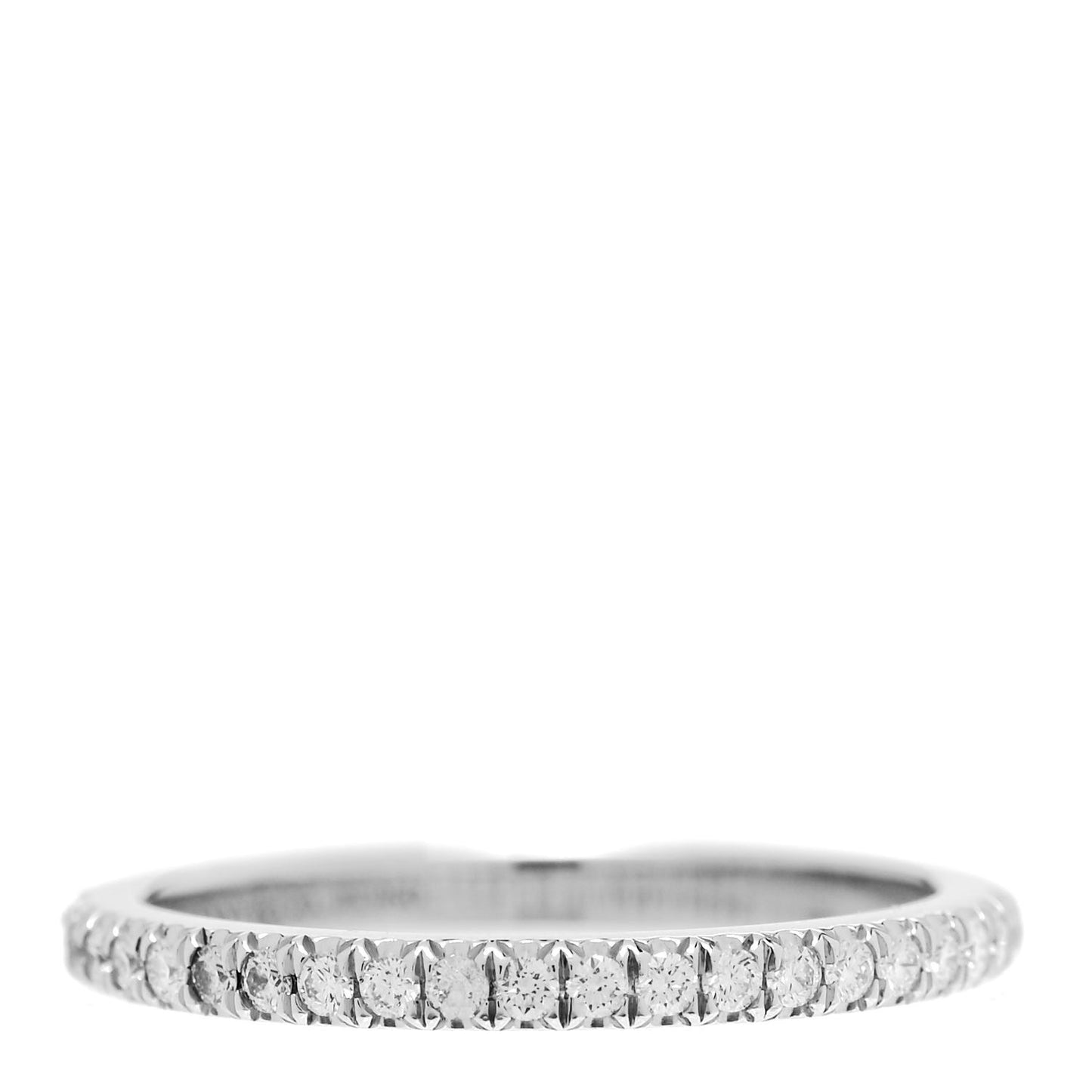 Platinum Diamond .17ctw Soleste Half Circle Band Ring 53 6.5