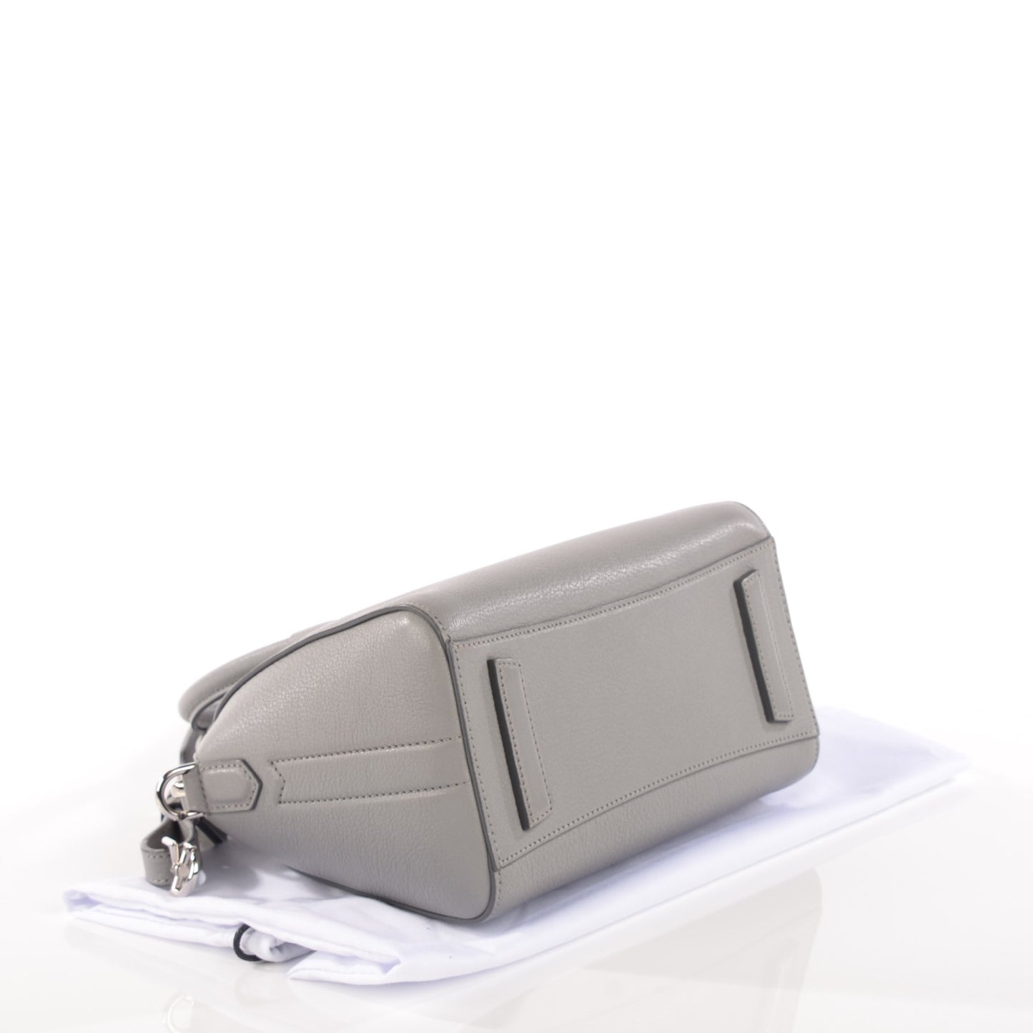 Sugar Goatskin Mini Antigona Grey