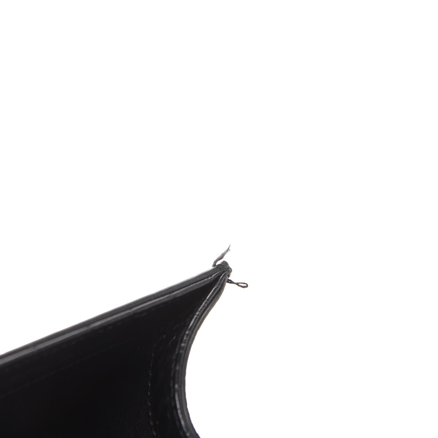 Saint Laurent Calfskin Crocodile Embossed Medium Classic Monogram Kate Tassel Satchel Black 8 of 12